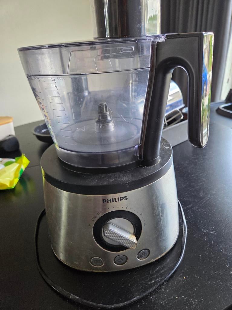 Philips Foodprocessor HR7778/00, Witgoed en Apparatuur, Keukenmixers, Zo goed als nieuw, 3 tot 4 liter, 3 snelheden of meer, Vaatwasserbestendig
