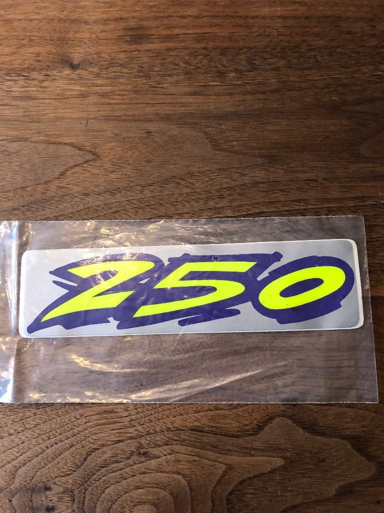 Vintage Kawasaki 1996, 250cc achterbrug stickers decals, Ophalen of Verzenden