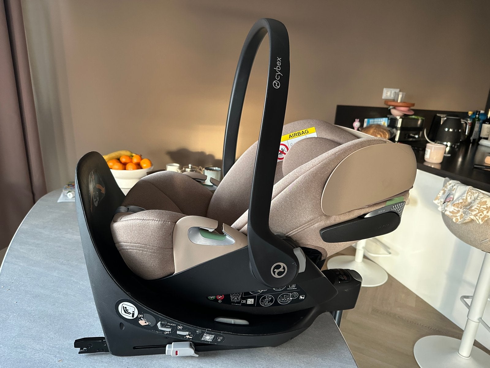 Cybex Cloud T met base Z isofix, Overige merken, Verstelbare rugleuning, Ophalen of Verzenden, Zo goed als nieuw