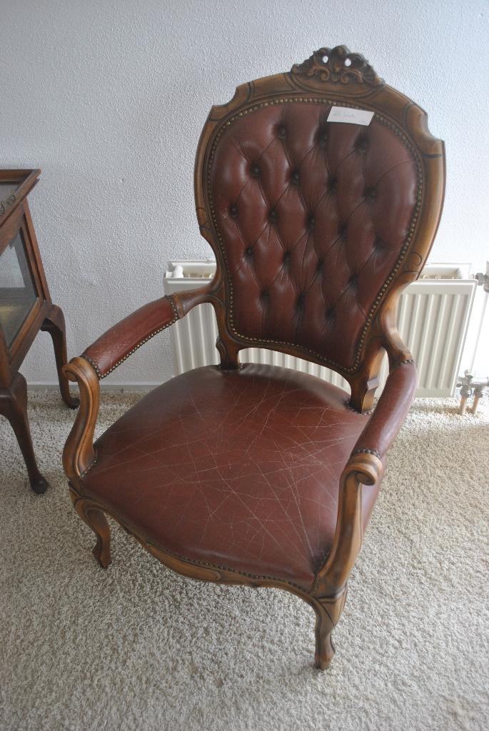 Stoel, fauteuil, barrok, antiek, brocante, Antiek en Kunst, Ophalen