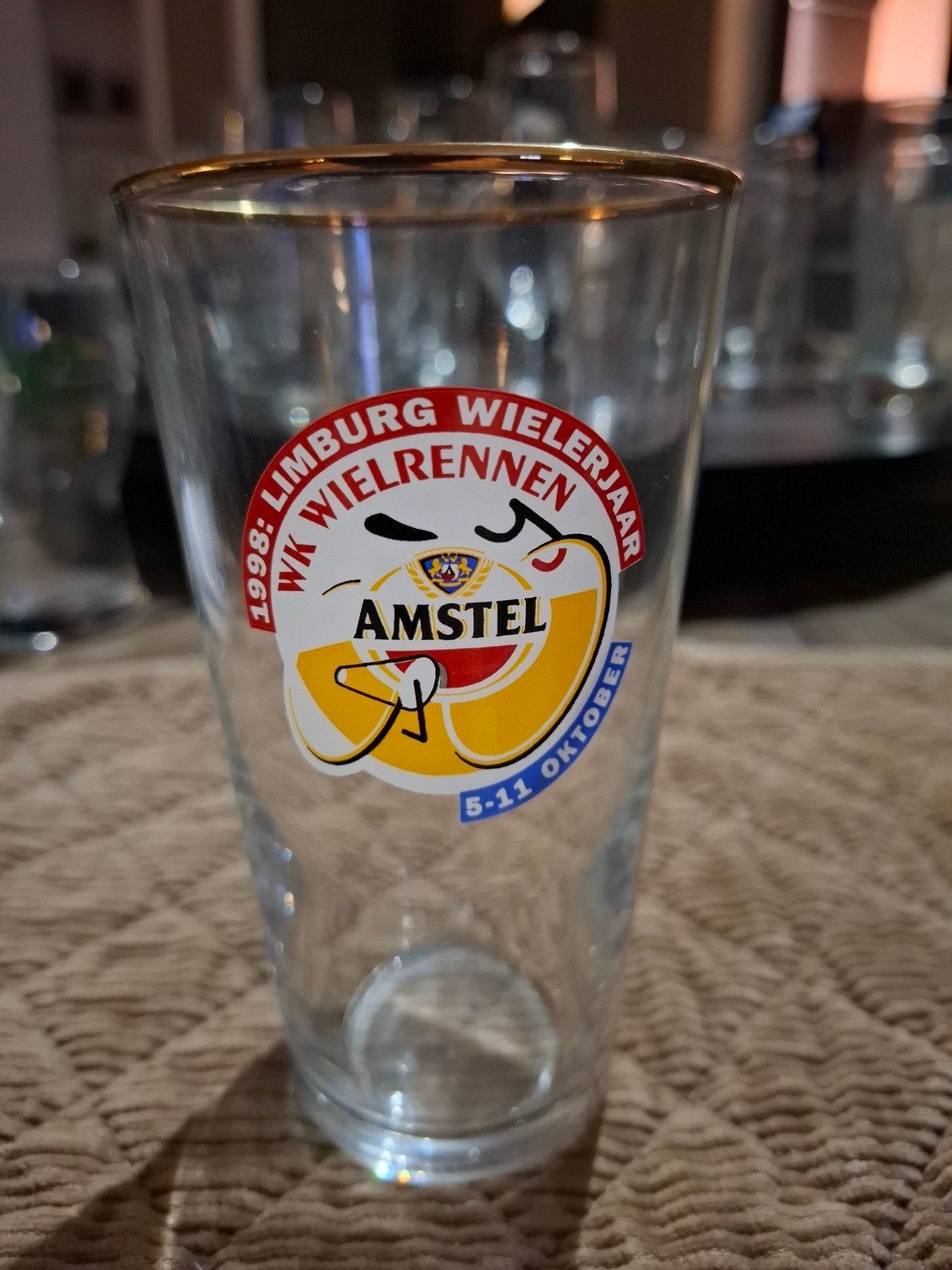 Amstel glas wk wielrennen 1998, Verzamelen, Ophalen of Verzenden