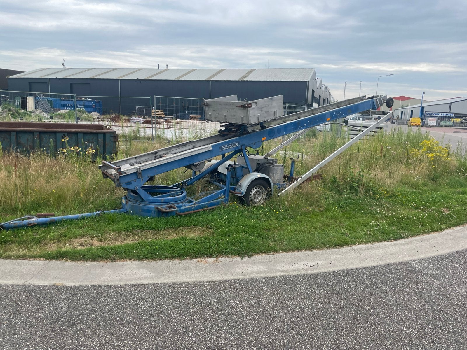 Dakpannenlift bouwlift Bocker, Ophalen, Gebruikt