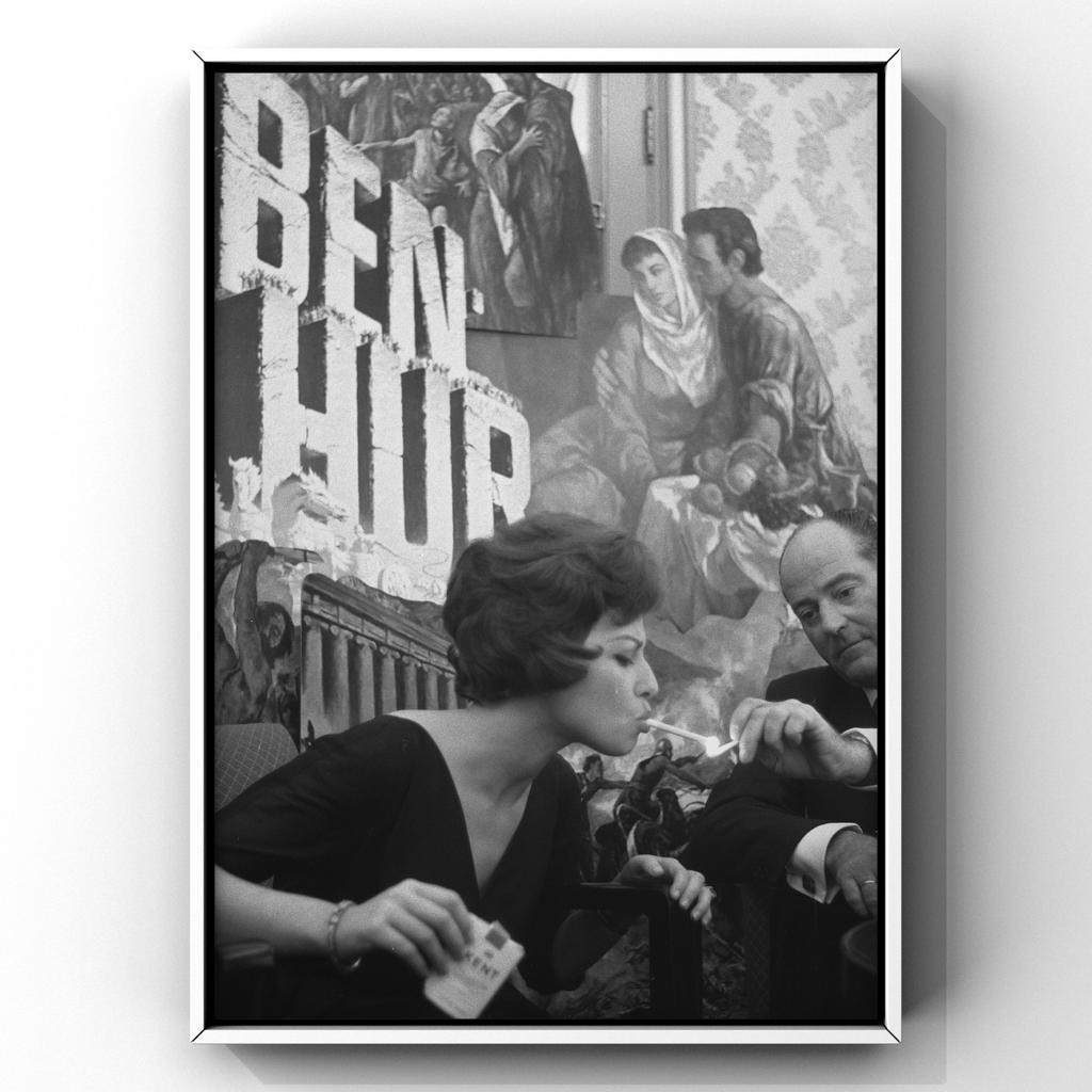 Fine Art Print  Ben Hur in het Carlton Hotel Amsterdam 1960, Antiek en Kunst, Ophalen of Verzenden