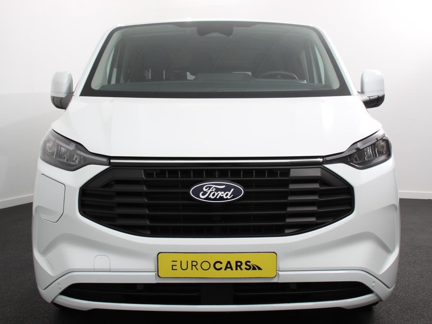 Ford Transit Custom 340 2.5 Automaat PHEV L2H1 Limited 9 PER, Auto's, Verwarmde buitenspiegels, Stof, Gebruikt, 1850 kg