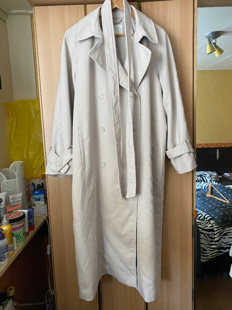 Double-breasted trenchcoat H&M, H&M, Beige, Ophalen of Verzenden, Zo goed als nieuw