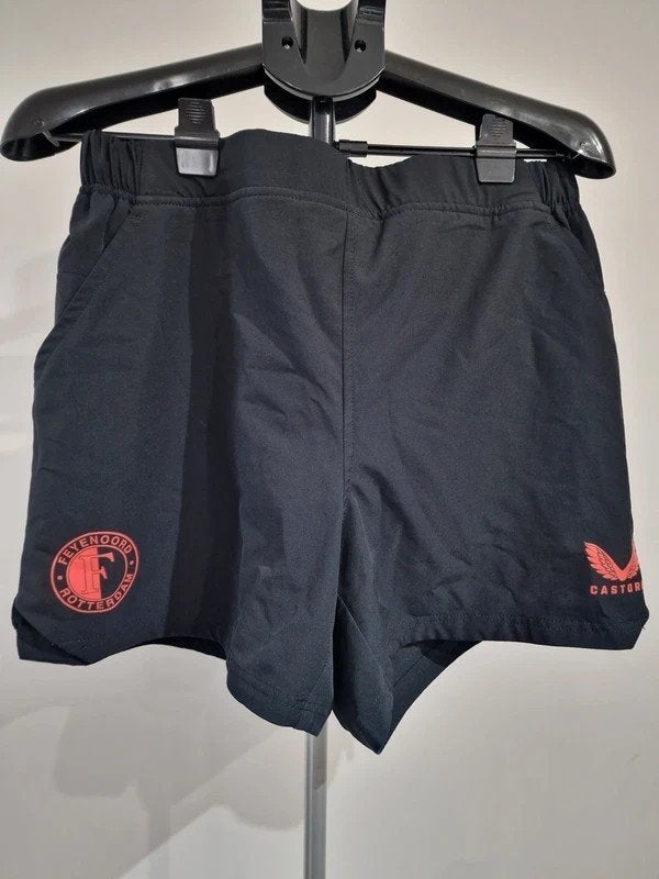 Castore Feyenoord Trainingsshort – Maat 44 (XL) – Zwart, Zwart, Maat 56/58 (XL), Ophalen of Verzenden, Zo goed als nieuw