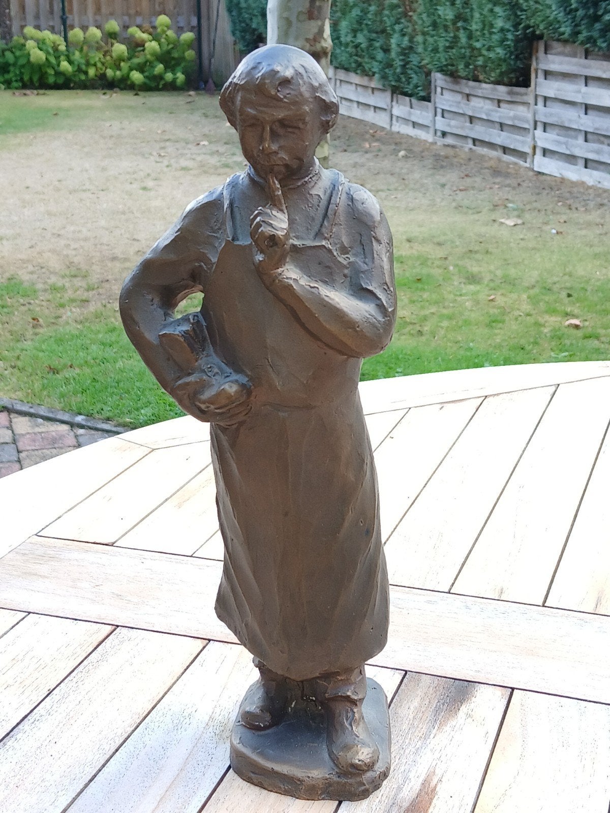 Bronzen beeld schoenmaker, Antiek en Kunst, Antiek | Koper en Brons, Ophalen, Brons