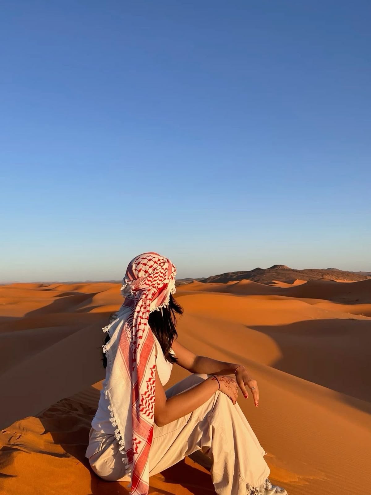 Traditionele Arabische sjaal - Shemagh/Keffiyeh, Ophalen of Verzenden, Zo goed als nieuw, Maat 46/48 (XL) of groter, Sjaal