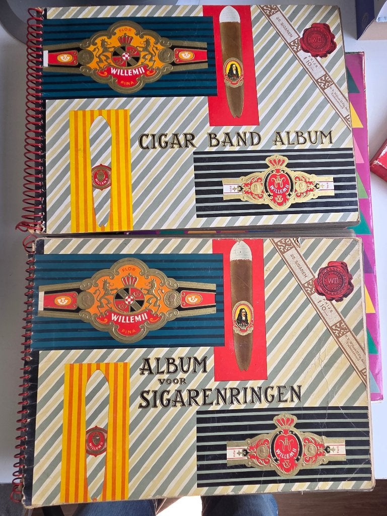 Verzameling sigarenbandjes, Verzamelen, Rookartikelen, Aanstekers en Luciferdoosjes, Ophalen of Verzenden, Gebruikt, Sigarenbandjes