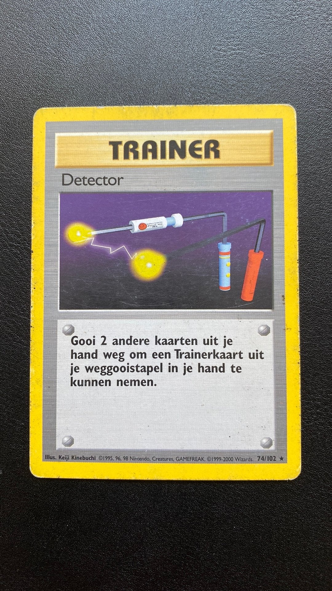 Pokemon item finder detector 74/102 base set, Ophalen of Verzenden, Gebruikt, Losse kaart