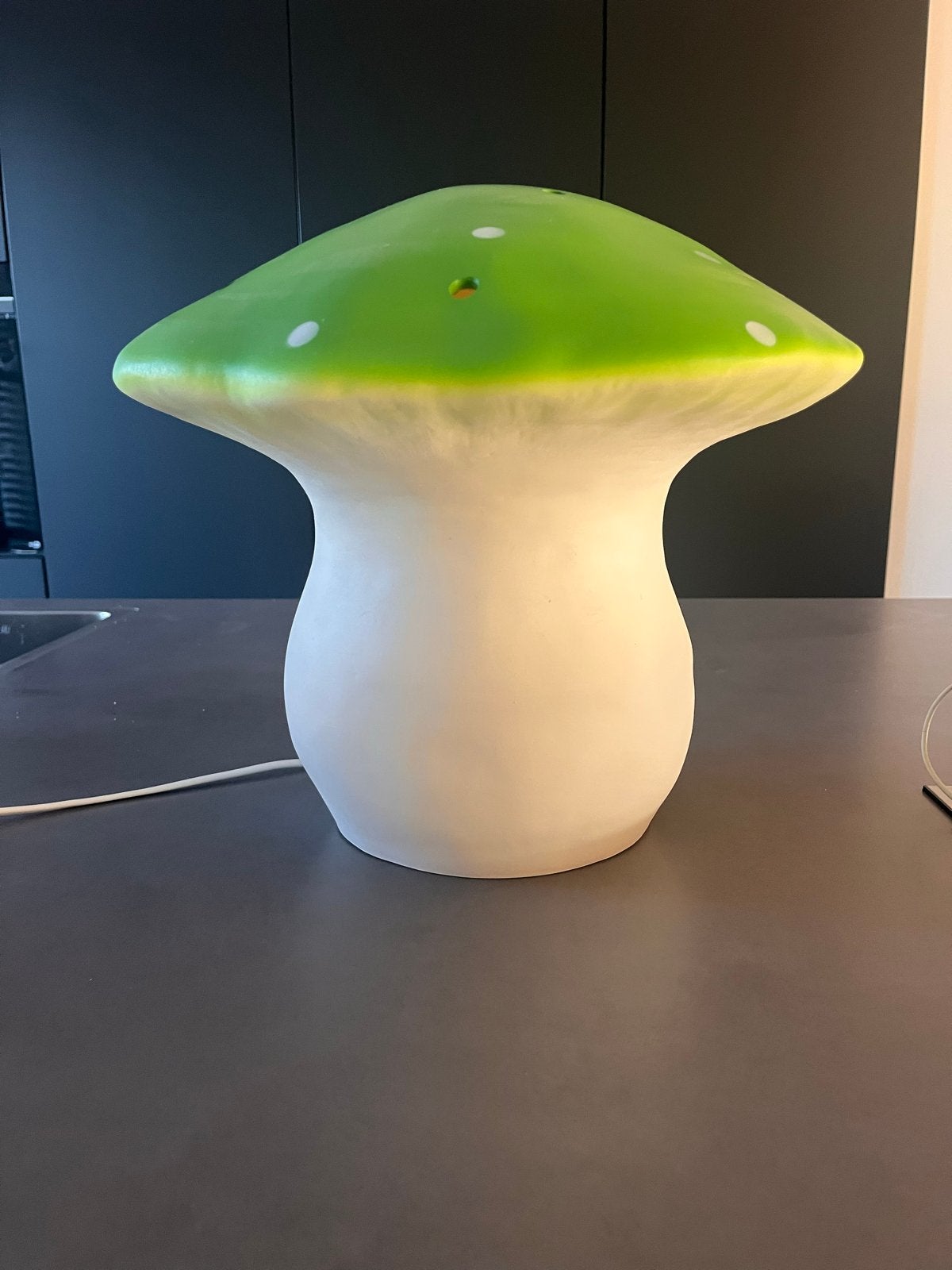 Heico Paddenstoel Lamp - Groen/Wit, Kinderen en Baby's, Groen, Ophalen of Verzenden, Zo goed als nieuw, Lamp
