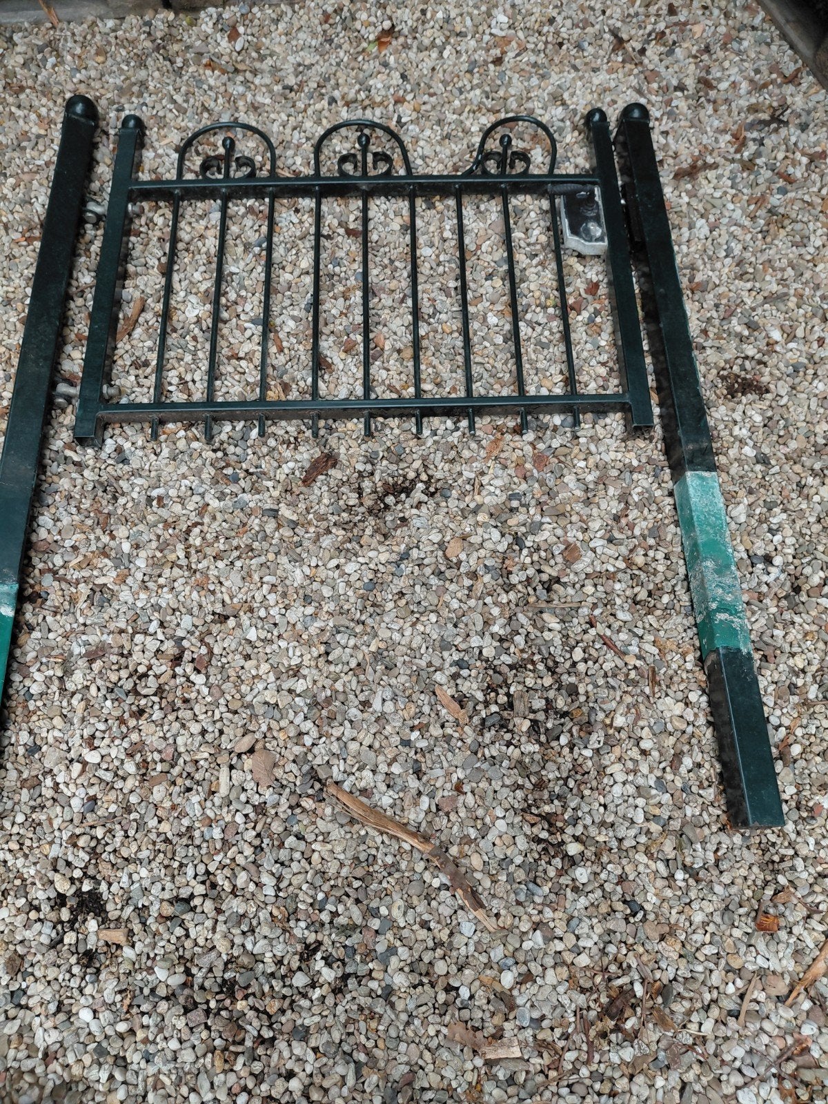 ijzeren tuinhekje met poort, Tuin en Terras, Tuinhekken en Hekwerk, Ophalen, Met poort, Gebruikt, Sierhekwerk