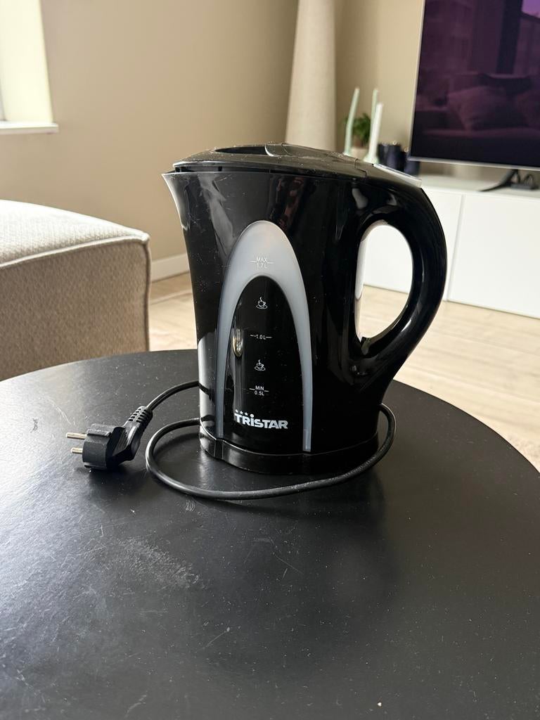 Tristar Waterkoker Zwart 1.7L 2200W, Witgoed en Apparatuur, Waterkokers, Minder dan 1 liter, Ophalen of Verzenden, Zo goed als nieuw