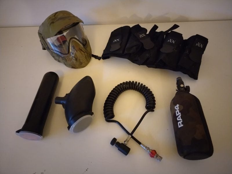 Paintball uitrusting, Ophalen, Zo goed als nieuw, Accessoires