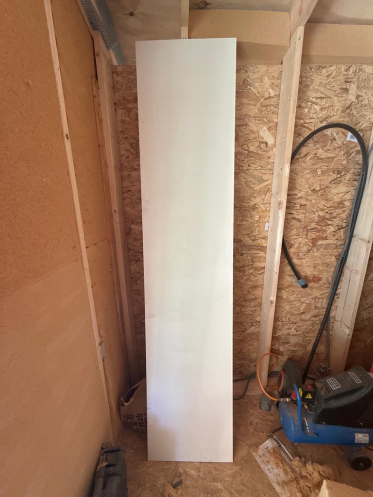 Witte trespa plaat 53x244  4mm dik, Doe-het-zelf en Verbouw, Platen en Panelen, Ophalen, Zo goed als nieuw