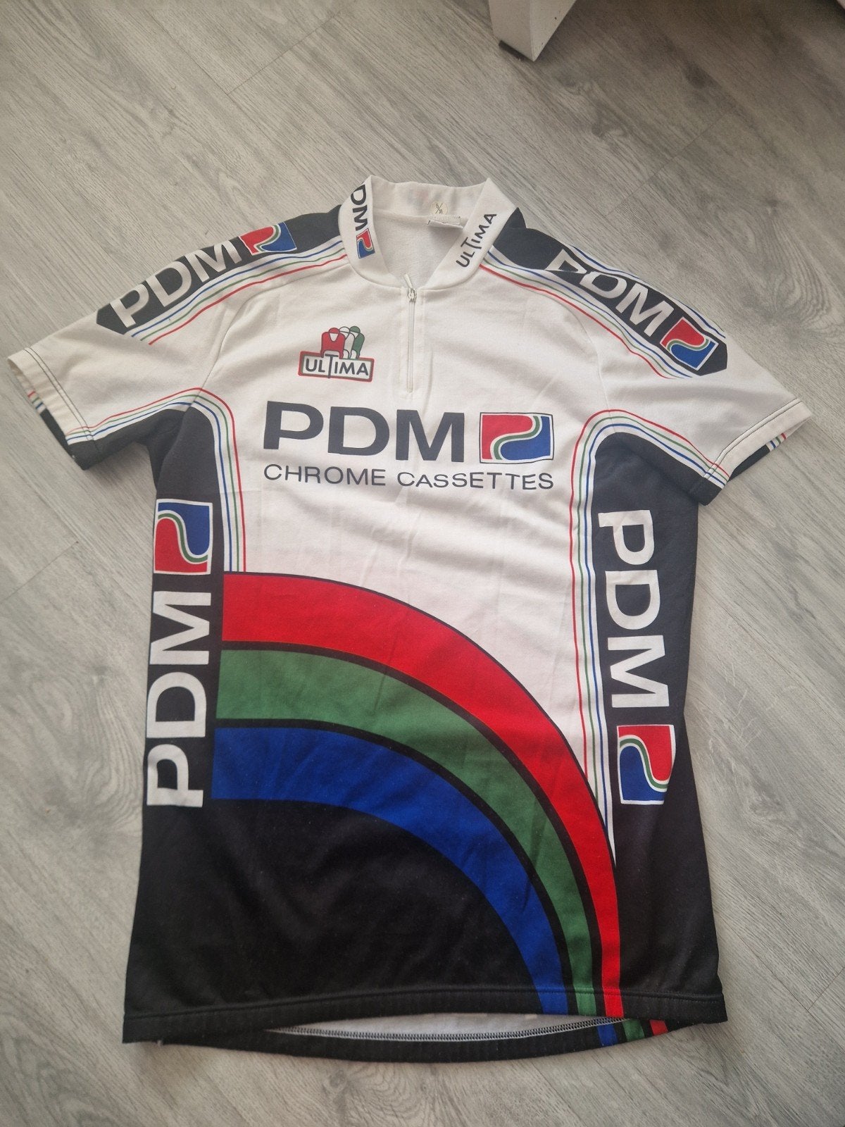 Originele PDM Chrome Cassettes Wielershirt Maat XL, Gebruikt, Heren, Ultima, Ophalen of Verzenden