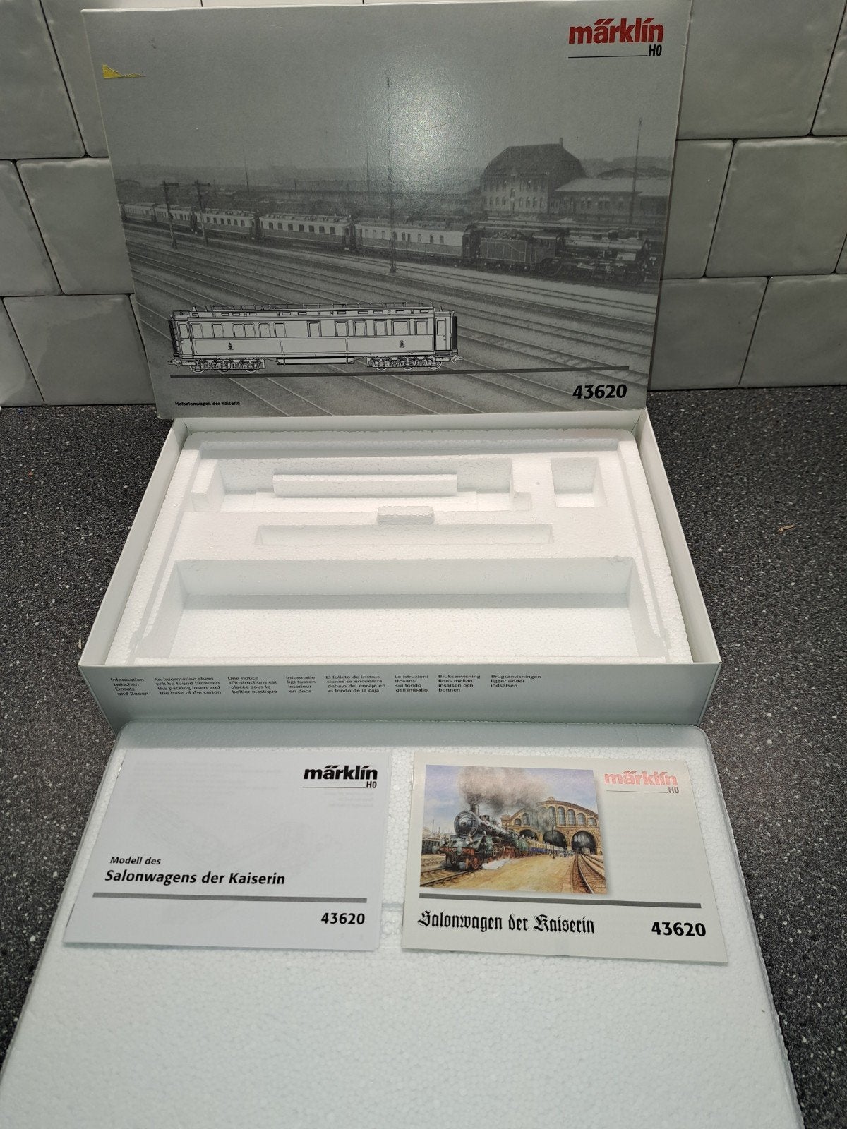 Marklin lege wagon set doos 43620, Wisselstroom, Wagon, Ophalen of Verzenden, Zo goed als nieuw