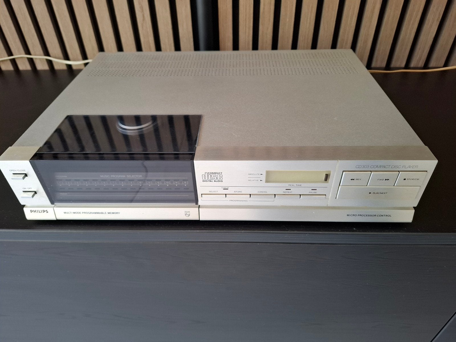 Philips CD303 CD-speler - Vintage Audio, Ophalen of Verzenden, Gebruikt, Philips