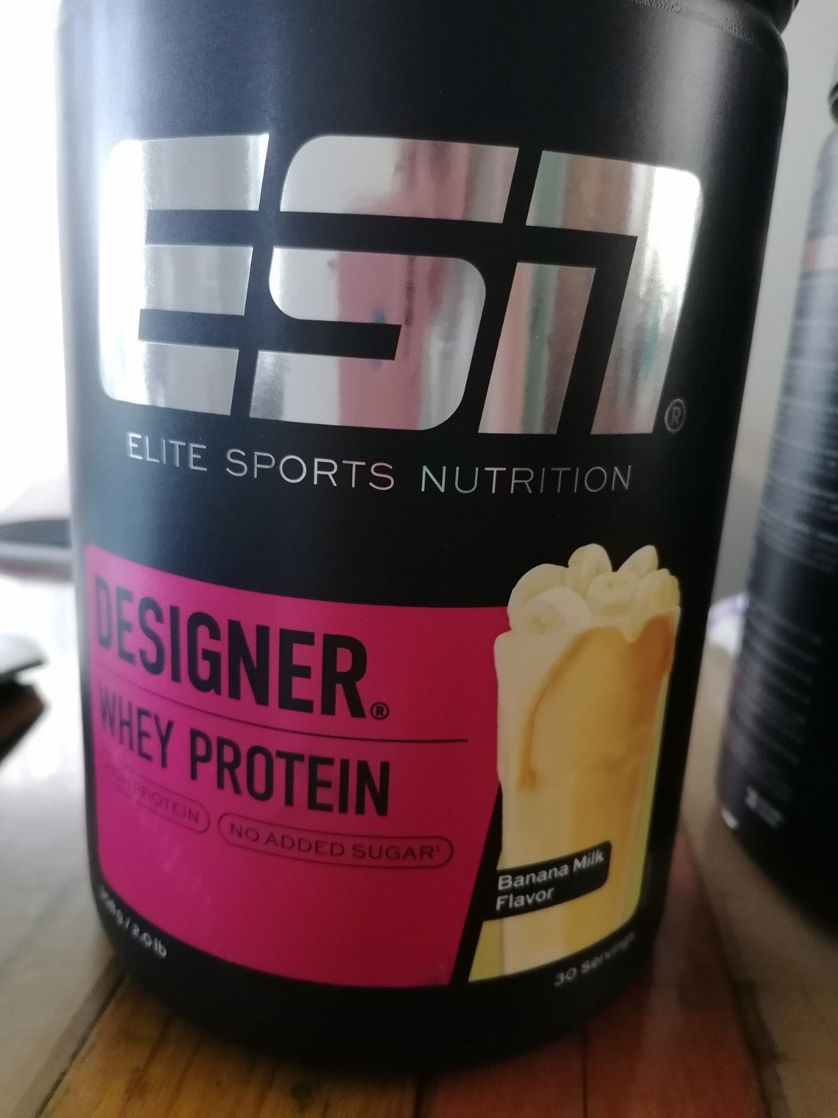 ESN designer whey protien smaak banana Milk flavor, Sport en Fitness, Ophalen of Verzenden, Zo goed als nieuw, Poeder of Drank