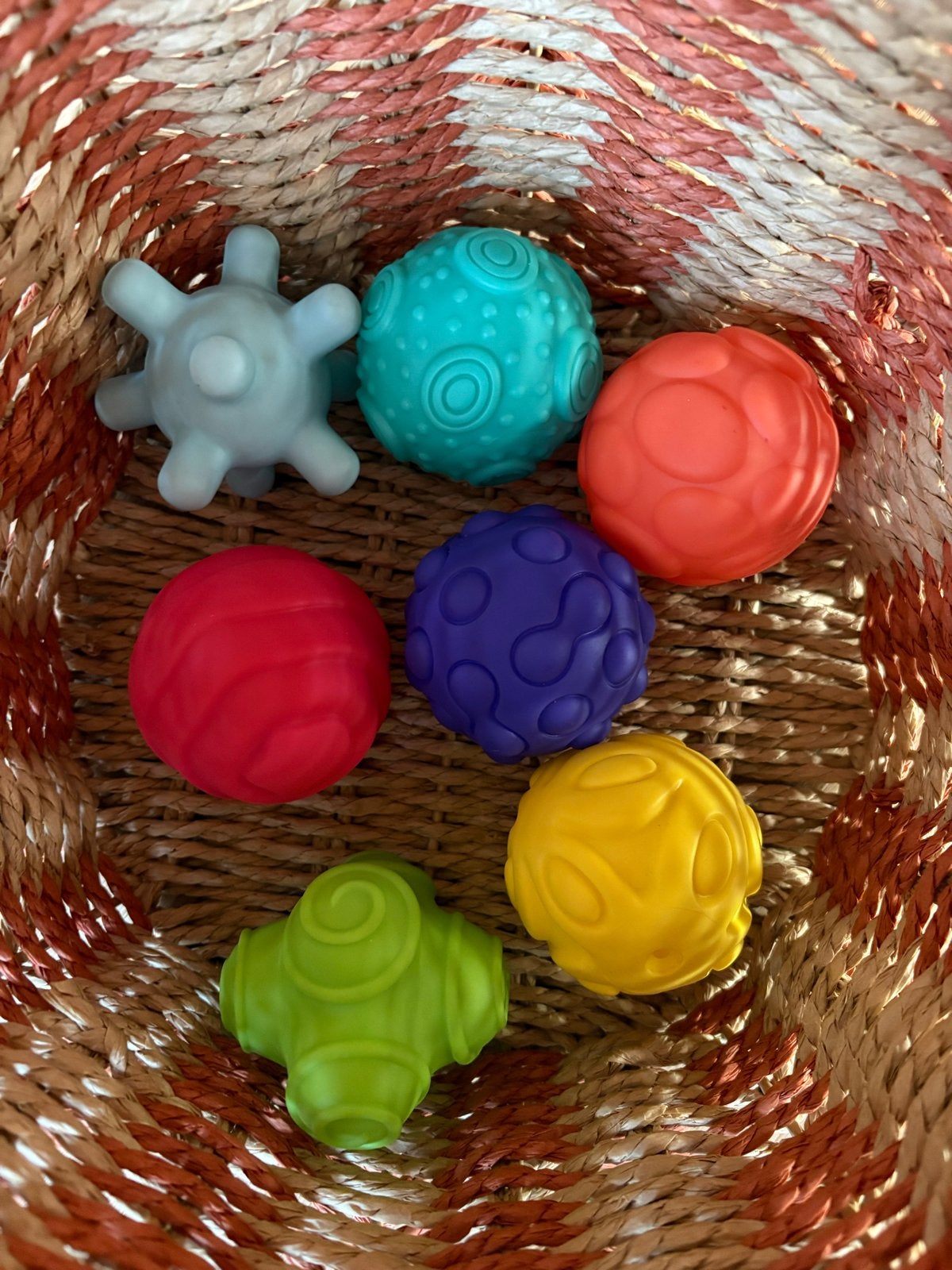 Set van 7 sensorische ballen voor baby's, Ophalen, Zo goed als nieuw, Overige typen