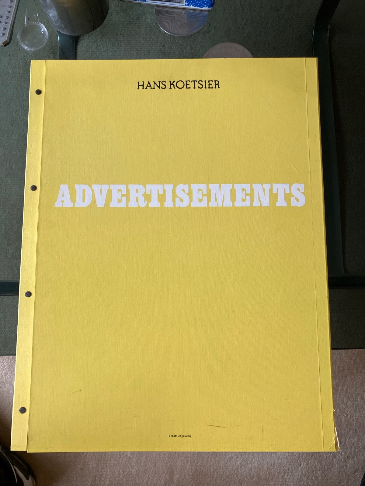 Hans Koetsier - Advertisements 1969-1981 (Gesigneerd), Ophalen of Verzenden, Gelezen, Fotografie algemeen