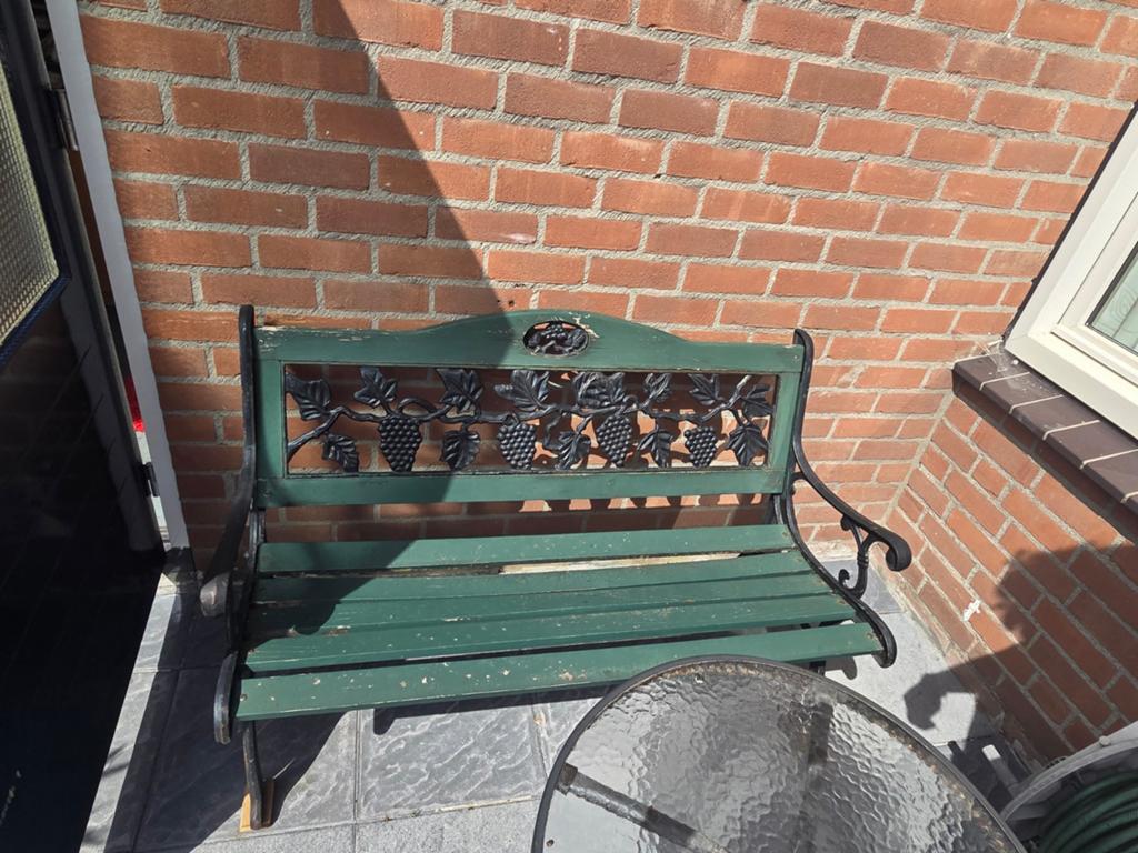 Gietijzeren bankje, Ophalen of Verzenden, Gebruikt, Metaal