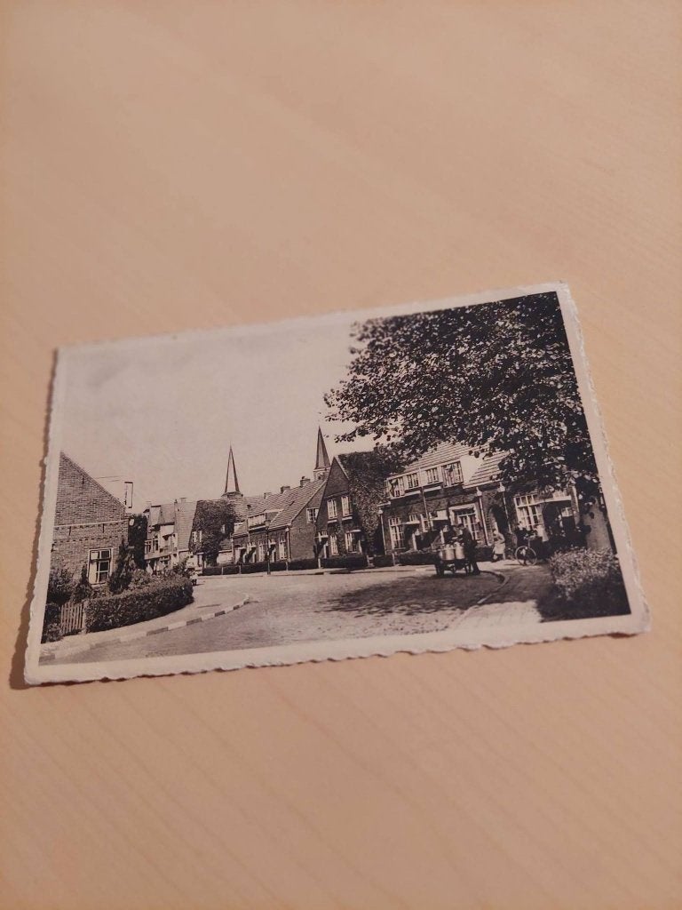 kaart . Heereveen Compagnonstraat 1954, Ophalen of Verzenden, 1940 tot 1960, Gelopen, Stad of Dorp