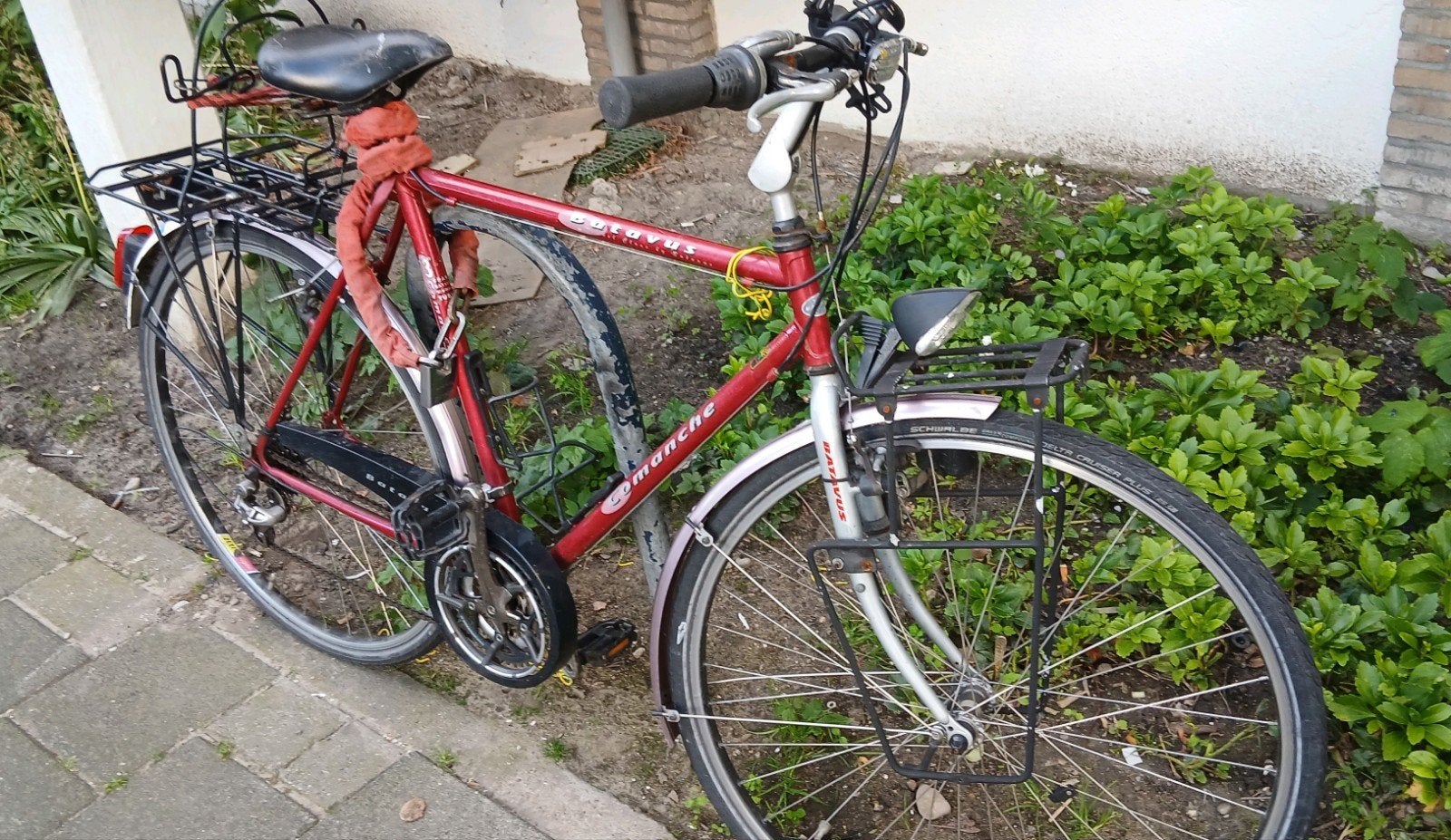 Batavus Comanche heren tourfiets 28 inch, Ophalen, 28 inch, Gebruikt, Velgrem