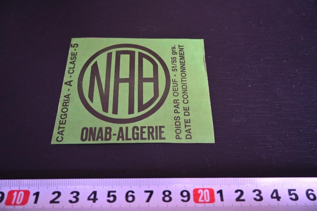 sticker ONAB - Algerie, Ophalen, Zo goed als nieuw