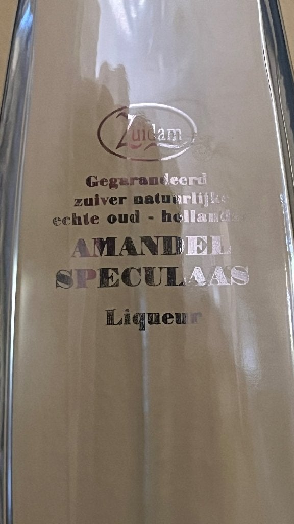 Zuidam (lege) fles likeur amandel speculaas ING 200 ml, Verzamelen, Ophalen, Zo goed als nieuw, Overige typen