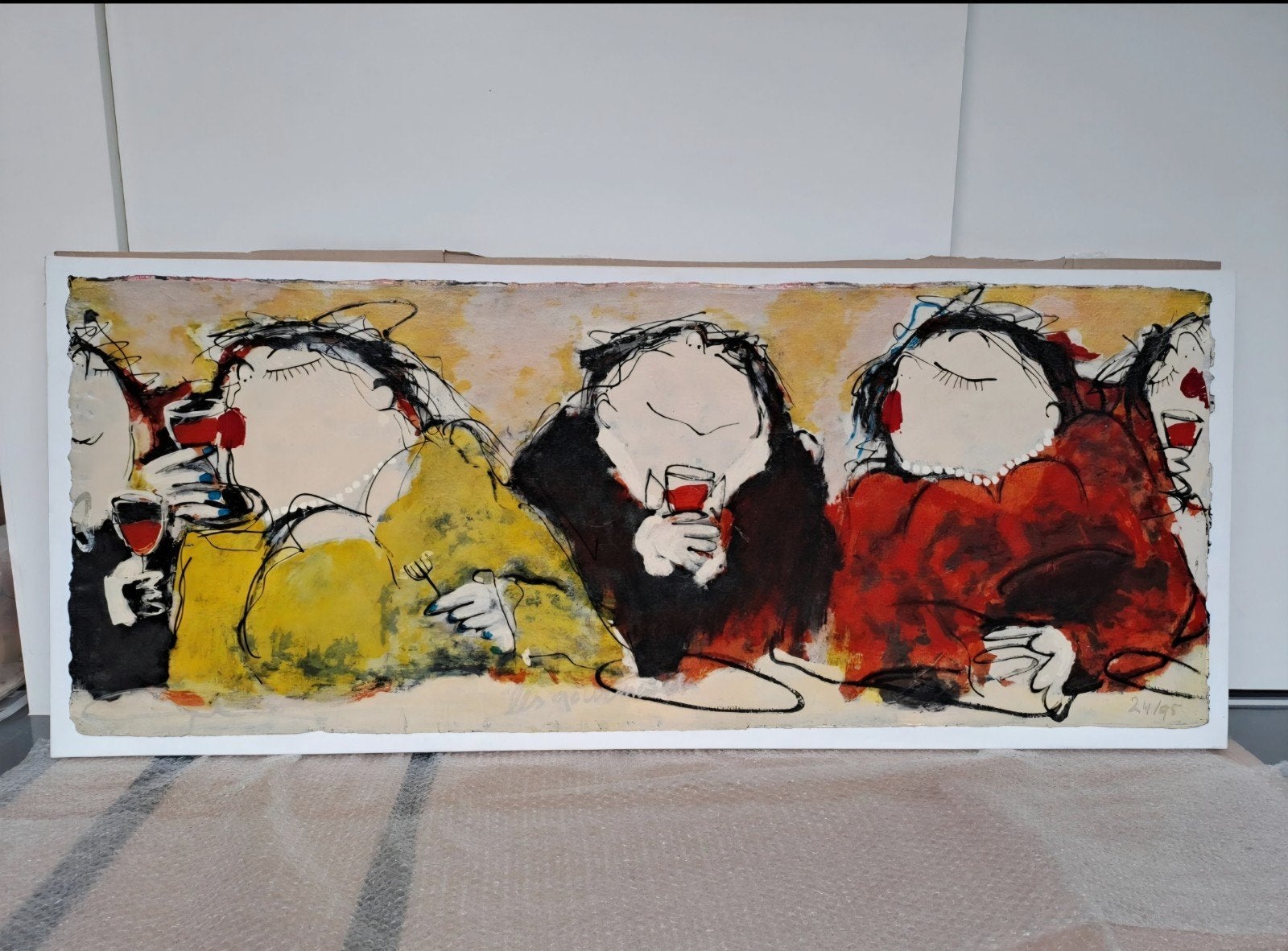 Gerdine Duijssens schilderij 150x62, Ophalen