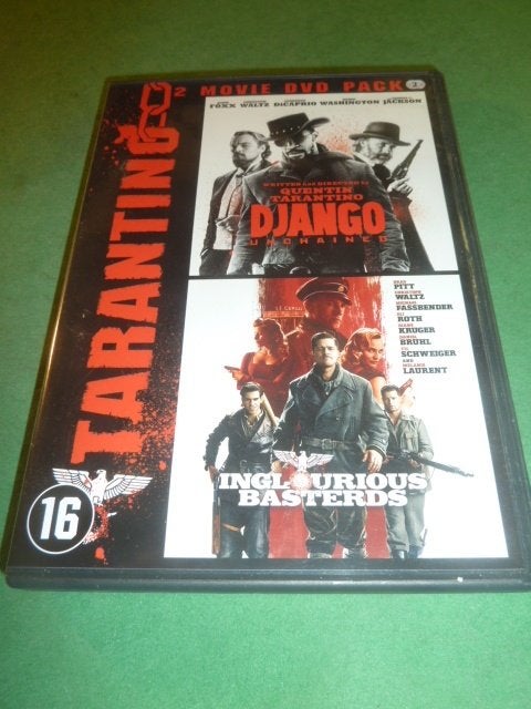 Django unchained +Inglourious basterds Tarantino Dubbel-dvd, Engels, Overige gebieden, Verzenden, Alle leeftijden