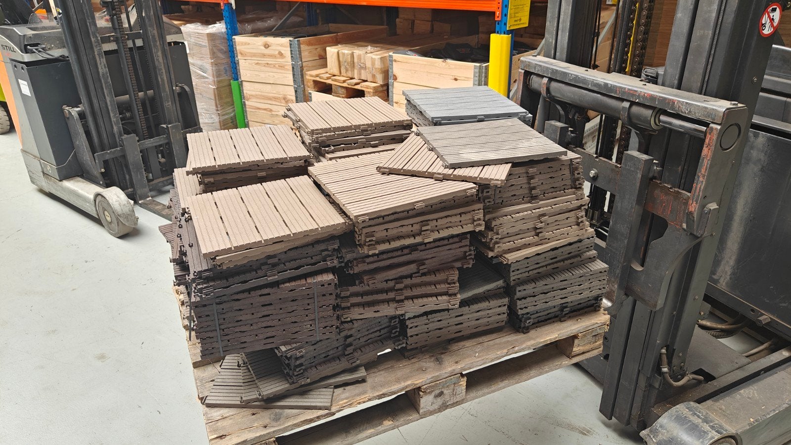 Restpartij Vlondertegels - Kliktegels met kleurverschil, Ophalen, Nieuw, X, Hout