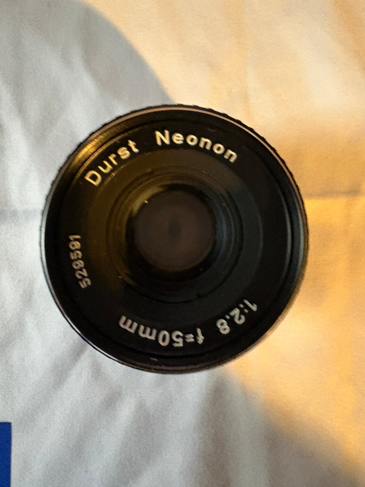Durst Neonon 50mm vergrotingslens, Ophalen of Verzenden, Zo goed als nieuw, Durst, Vergrotingsaccessoire