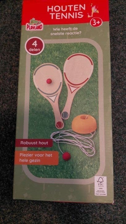 Houten tennisspel, Ophalen, Nieuw, Ballen, Overige merken