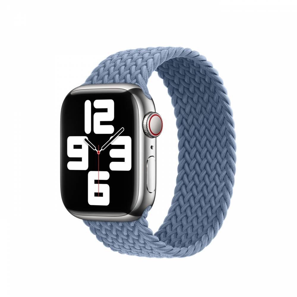 Apple Watch Braided Solo Slate Blue (Size 4, 8 & 9), Watch 38mm t/m 42mm, Bandje, Apple, Nieuw