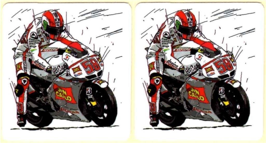 Marco Simoncelli Super Sic 58 sticker set #2, Verzenden