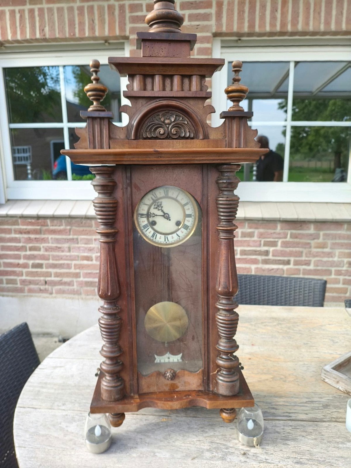 te koop antieke klok, Ophalen