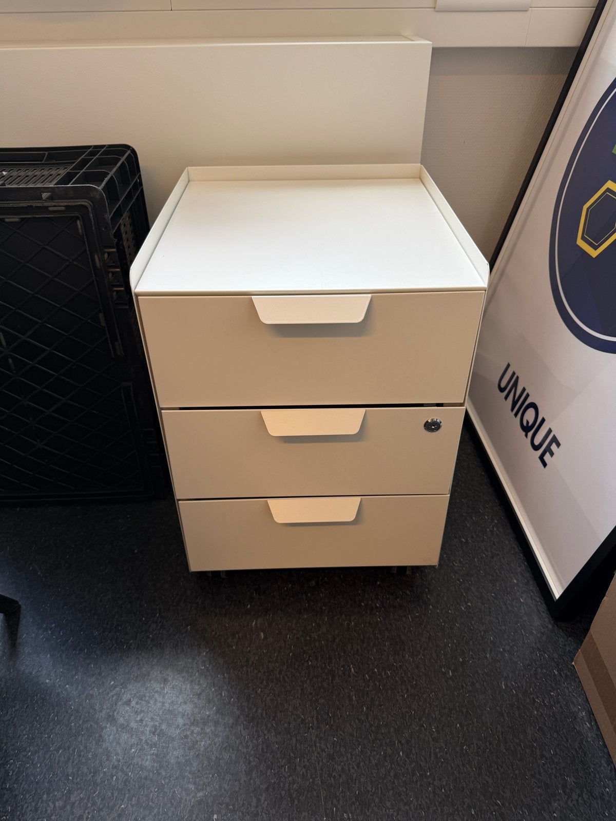 IKEA TROTTEN ladeblok/trolley wit, Ophalen, Minder dan 50 cm, Nieuw, 3 of 4 laden