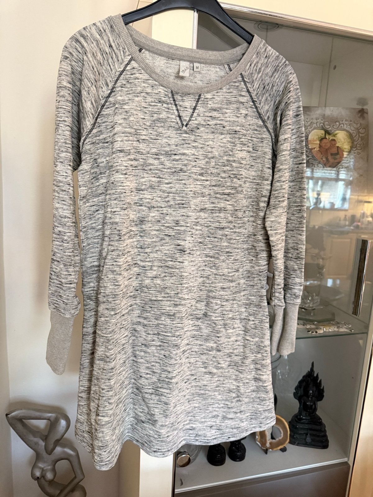 Comfortabele grijze sweaterjurk maat M MXO, Ophalen of Verzenden, Zo goed als nieuw, Maat 38/40 (M), Grijs