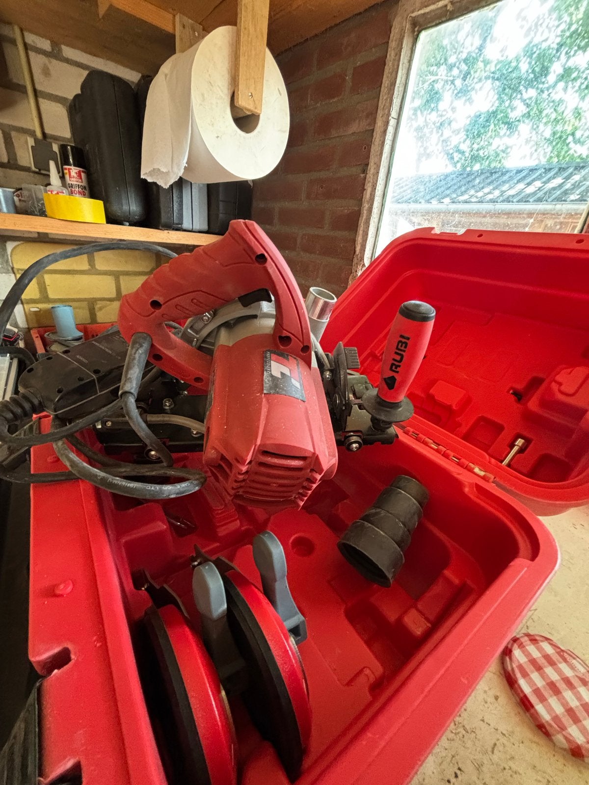 Rubi Tegelzaag TC 125, Ophalen, Overige typen, Zo goed als nieuw, 30 tot 70 mm