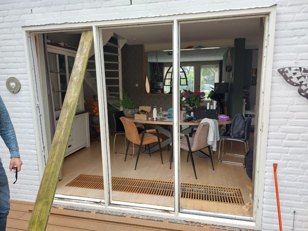 Ophalen, houten kozijn, Ophalen, Gebruikt, 225 cm of meer, Hout