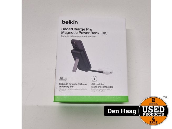 Belkin BoostCharge Pro magnetische powerbank 10K + Kabel, Belkin, Nieuw, Support@belkin.com, 12045 E. Waterfront Drive
Playa Vista, CA 90094
United States