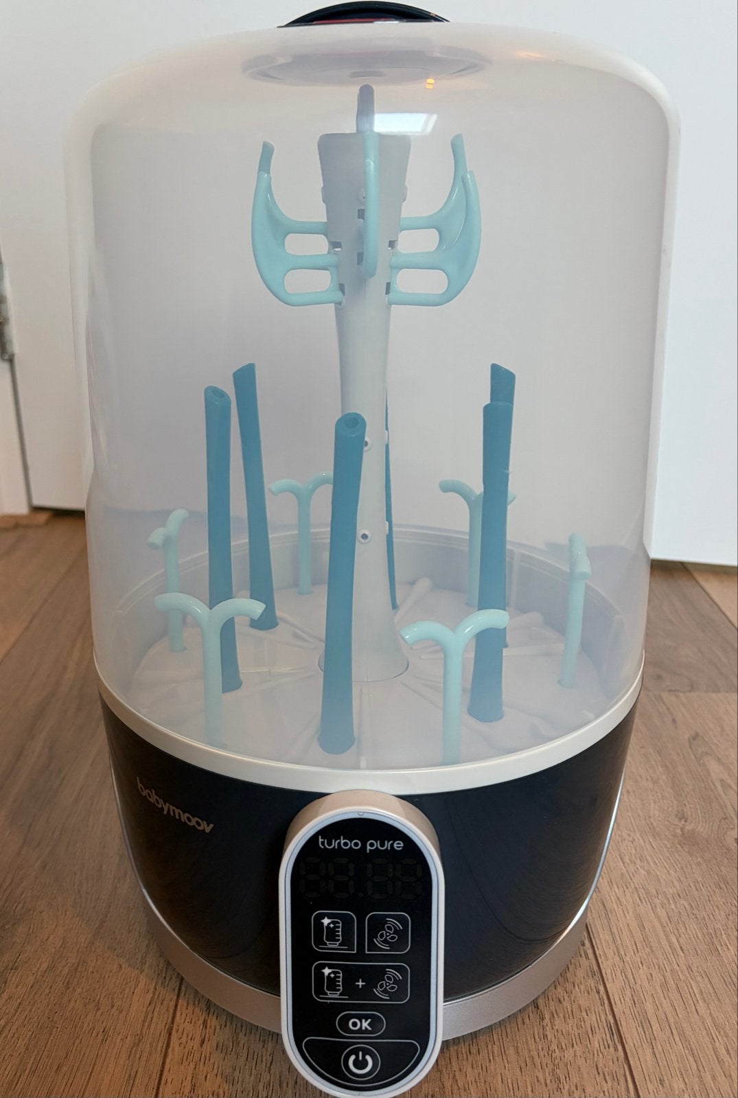 Babymoov Turbo Pure Sterilisator & Flessendroger, Automatisch, Gebruikt, Sterilisator, Ophalen of Verzenden