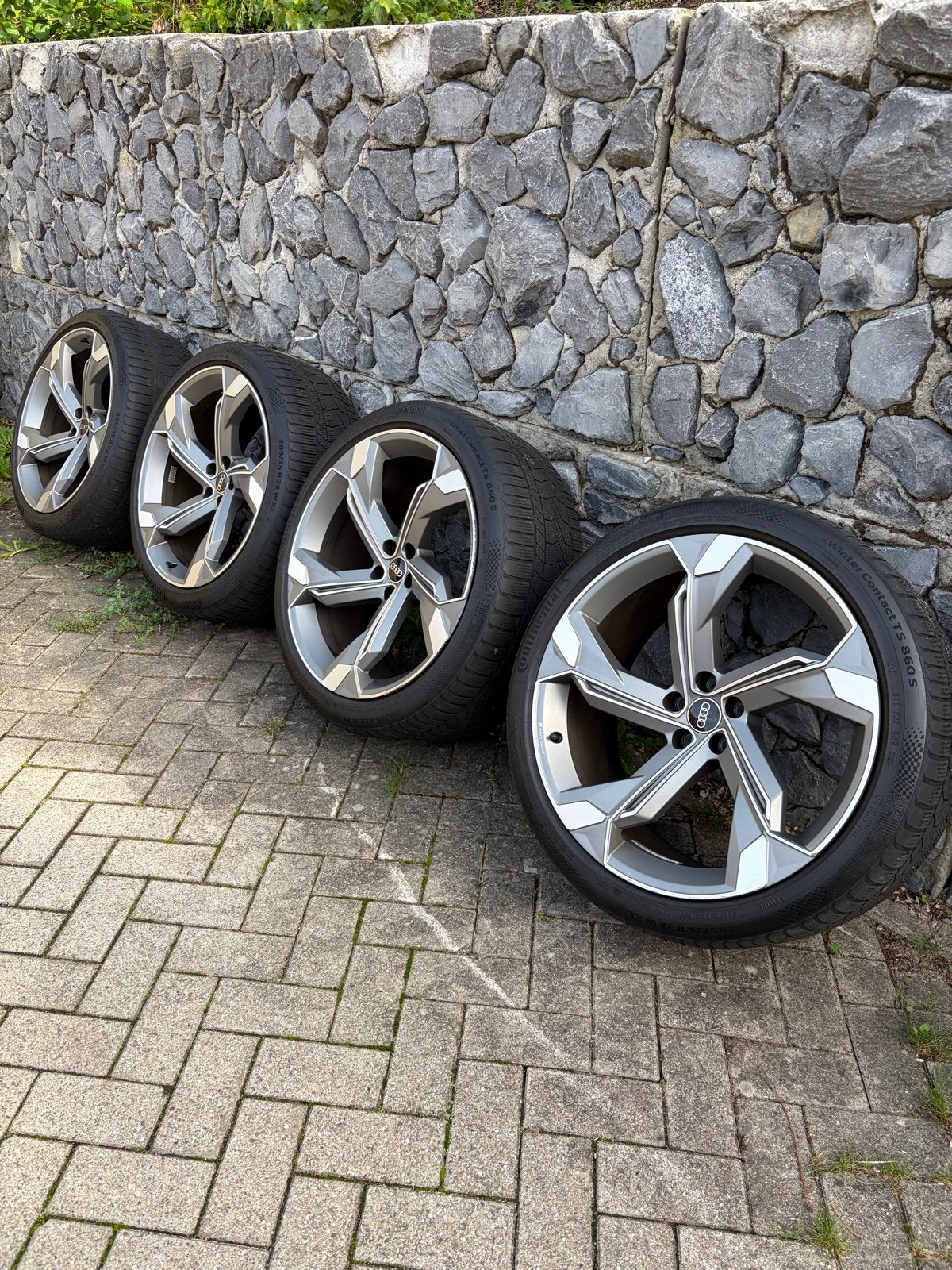 Audi Etron Q7 RS6 22 inch velgen, Ophalen, Gebruikt, 285 mm, Banden en Velgen