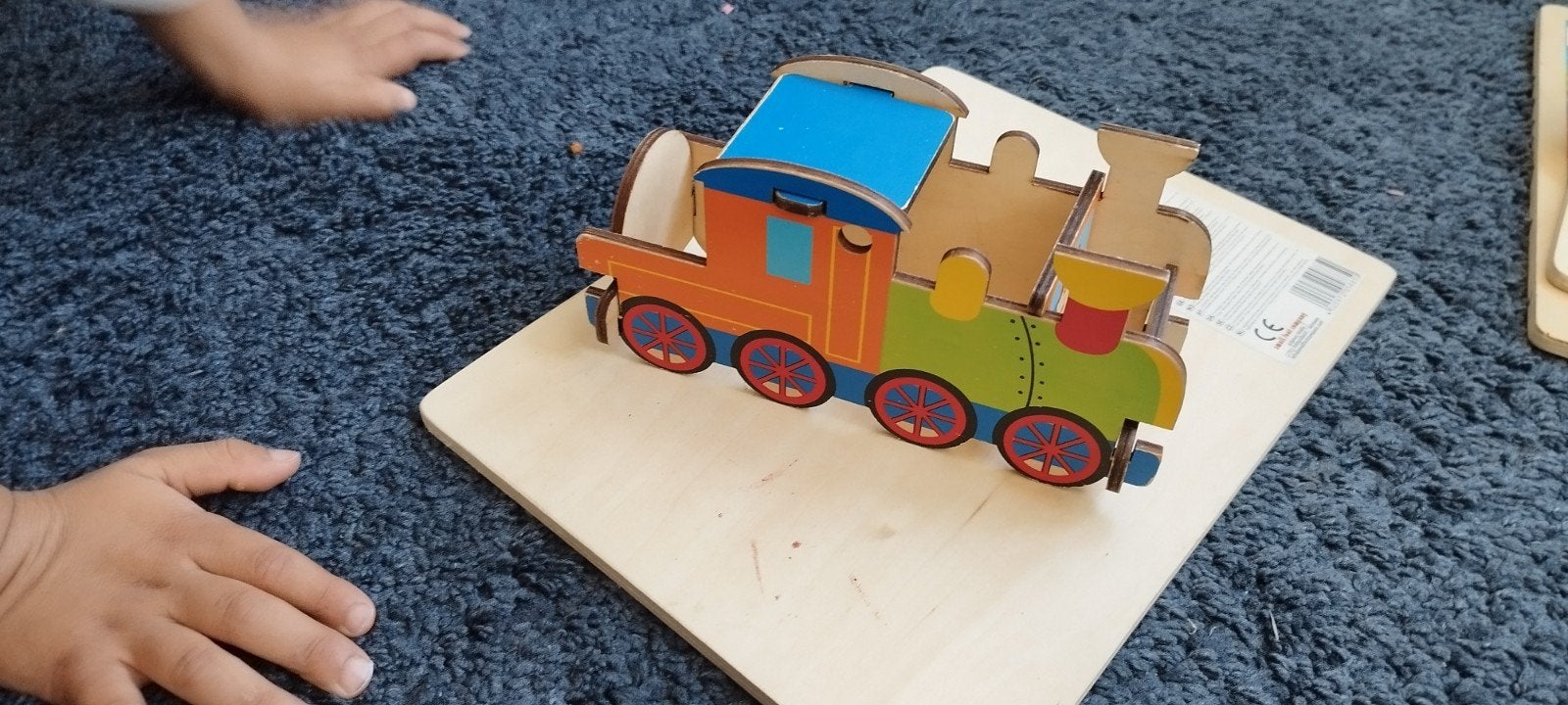 Houten 3D Trein Puzzel voor Kinderen, Ophalen, 2 tot 4 jaar, Gebruikt, Van hout