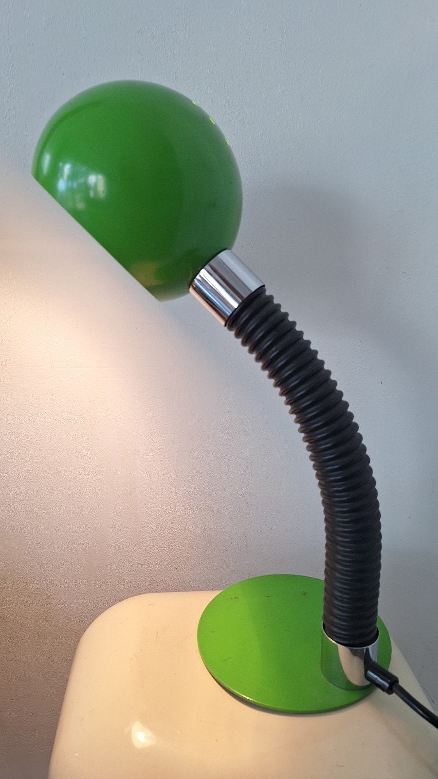 Space age retro lamp tafellamp, Ophalen, Gebruikt, Bureaulamp, Vintage