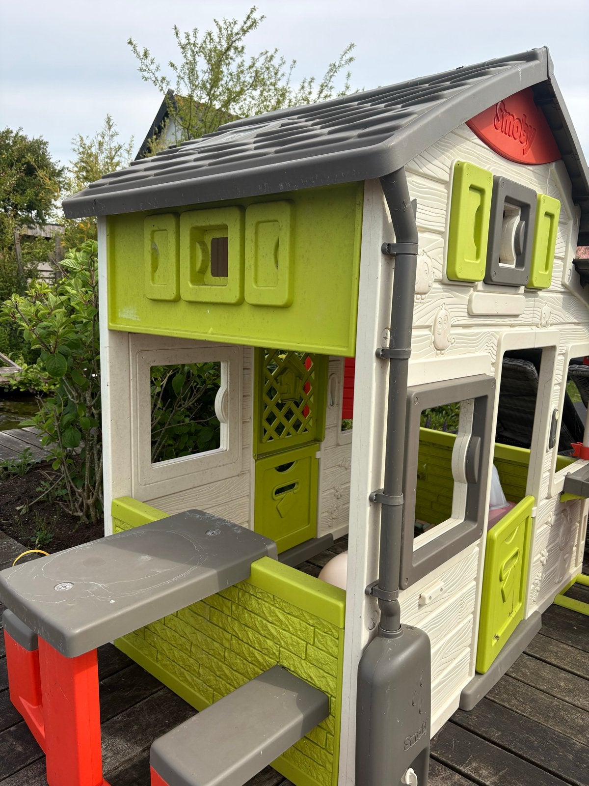 Smoby Speelhuisje - Gebruikt maar nog goed voor uren speelpl, Ophalen, Gebruikt, Plastic