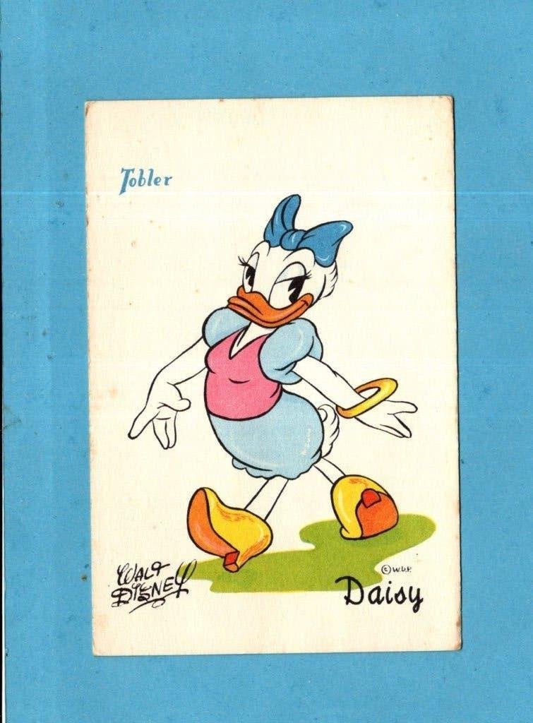 Leuke oude Disney-kaart met Katrien - M591 uit ca 1940, Verzamelen, Verzenden, 1920 tot 1940, Ongelopen, Overige thema's
