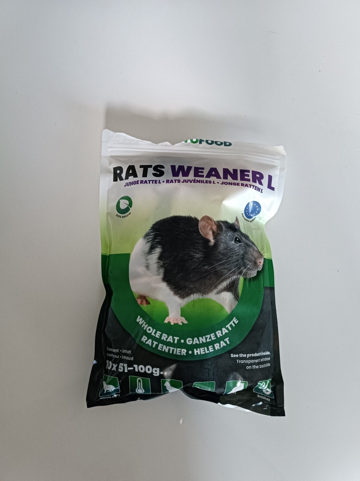 Repto Food Weaner ratten maat L. 8 stuks, Dieren en Toebehoren, Dierenvoeding, Ophalen, Reptiel of Amfibie
